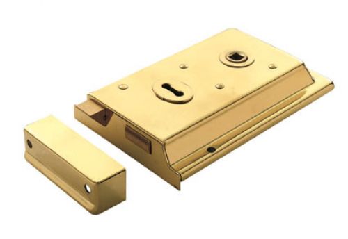 Click Here To Enlarge This Photo Of RSE8064PB - Carlisle Brass Eurospec Rim Lock 154mm x 107mm Polished Brass