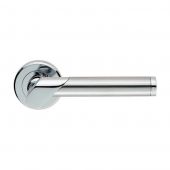 ZIN3139PC/SC - Carlisle Brass Serozzetta 'Irwin' Lever on Round Rose Concealed Fix Satin Chrome/Polished Chrome