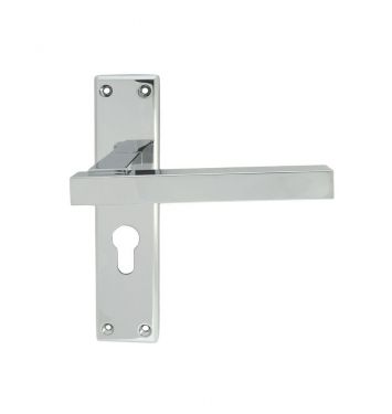Click Here To Enlarge This Photo Of SZM241YCP - Carlisle Brass Serozzetta 'Stratus' Euro Profile Lock Furniture (47.5mm c/c) Polished Chrome