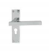 SZM241YCP - Carlisle Brass Serozzetta 'Stratus' Euro Profile Lock Furniture (47.5mm c/c) Polished Chrome