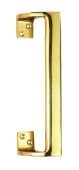AA90 - Carlisle Brass Pull Handle (Oval Grip Cranked) 225mm Polished Brass