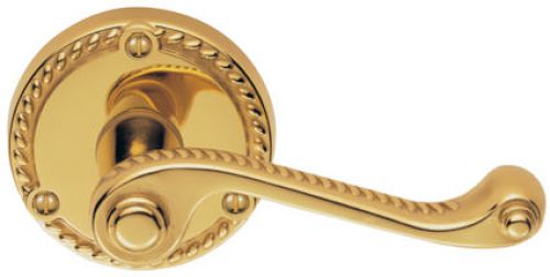 Click Here To Enlarge This Photo Of FG3 - Carlisle Brass Georgian Lever on Round Rose Polished Brass