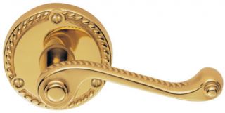 FG3 - Carlisle Brass Georgian Lever on Round Rose Polished Brass