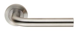 SWL1191SSS - Carlisle Brass Eurospec 'Spira' Designer Lever on Round Rose (G304) Satin Stainless Steel