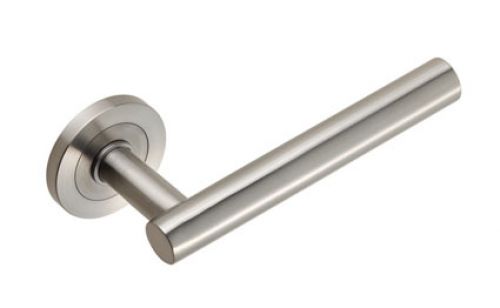 Click Here To Enlarge This Photo Of SWL1194SSS - Carlisle Brass Eurospec 'Philadelphia' Designer Lever on Round Rose (G304) Satin Stainless Steel