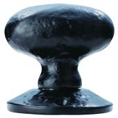 LF5595 - Carlisle Brass Ludlow Foundries Oval Mortice Knob Furniture Black Antique