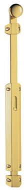 Click Here To Enlarge This Photo Of AQ82EX - Carlisle Brass Surface Bolt c/w 2 Extruded & one Flat Keeper (with 6 Inch Extended Bolt 32mm Knob) 150mm Polished Brass