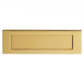 M36B - Carlisle Brass Victorian Letter Plate (Polished Brass) Size: 277.5x77mm - c/c: 241mm - Aperture: 210x53mm