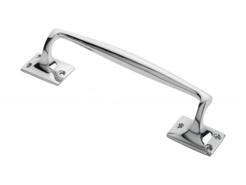 Click Here To Enlarge This Photo Of AA92CP - Carlisle Brass Pull Handle (Pub Style) 250mm Polished Chrome