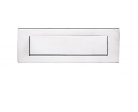 Click Here To Enlarge This Photo Of M36BSC - Carlisle Brass Victorian Letter Plate (Satin Chrome) Size: 277.5x77mm - c/c: 241mm - Aperture: 210x53mm