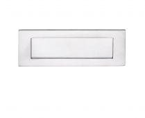 M36BSC - Carlisle Brass Victorian Letter Plate (Satin Chrome) Size: 277.5x77mm - c/c: 241mm - Aperture: 210x53mm
