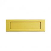 M36SPVD - Carlisle Brass Victorian Letter Plate (PVD Stainless Brass) Size: 255x80mm - c/c: 219mm - Aperture: 184x40mm