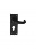 LF5501Y - Carlisle Brass Ludlow Foundries Traditional Euro Profile Lever Lock Furniture (47.5mm c/c) Black Antique
