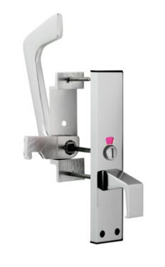 Click Here To Enlarge This Photo Of EST9625PAA - Carlisle Brass Eurospec Disabled Toilet Handle Set Polished Anodised Aluminium