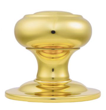 Click Here To Enlarge This Photo Of M51 - Carlisle Brass Centre Door Knob 86mm Rose Polished Brass