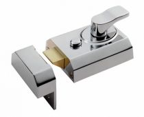 RCN8360PC - Carlisle Brass Eurospec Rim Cylinder Deadlocking Nightlatch 60mm c/w Cylinder Polished Chrome