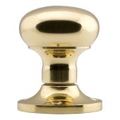 M35US - Carlisle Brass Manital Victorian Mushroom Mortice Knob Set (Unsprung) Polished Brass