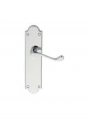 M67CP - Carlisle Brass Victorian Shaped Scroll Lever Latch Furniture Polished Chrome