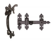 LF5548 - Carlisle Brass Ludlow Foundries 8" Suffolk Latch Black Antique