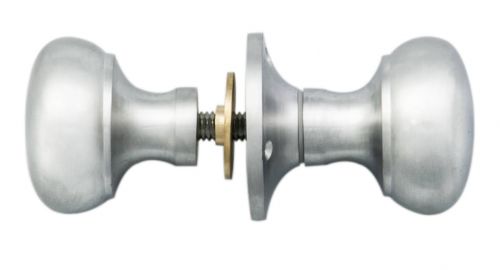 Click Here To Enlarge This Photo Of M35RSSC - Carlisle Brass Manital Victorian Mushroom Rim Knob Set Satin Chrome