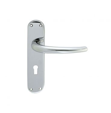 Click Here To Enlarge This Photo Of EL31CP - Carlisle Brass Manital 'Lilla' Lock Lever Handles Polished Chrome