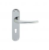 EL31CP - Carlisle Brass Manital 'Lilla' Lock Lever Handles Polished Chrome