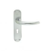 EL31SC - Carlisle Brass Manital 'Lilla' Lock Lever Handles Satin Chrome