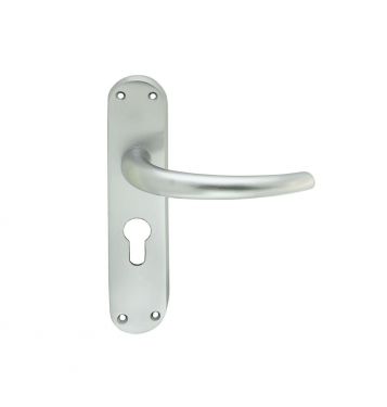 Click Here To Enlarge This Photo Of EL31YSC - Carlisle Brass Manital 'Lilla' Euro Profile Lock Lever Handles (47.5mm c/c) Satin Chrome
