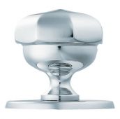 M219CP - Carlisle Brass Victorian Centre Door Knob (Octagonal) 79mm Rose Polished Chrome