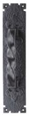 LF5101 - Carlisle Brass Ludlow Foundries Barley Twist Pull Handle On Backplate 310 x 65mm Black Antique