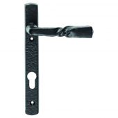 LF56NP92 - Carlisle Brass Ludlow Foundries - Narrow Plate Straight Lever Furniture - 92mm Centres - 123mm Screw Centres- Black Antique