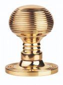 M1001 - Carlisle Brass Manital Queen Anne Mortice Knob Set Polished Brass