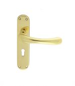 EL11 - Carlisle Brass Manital 'Ibra' Lock Lever Handles Polished Brass