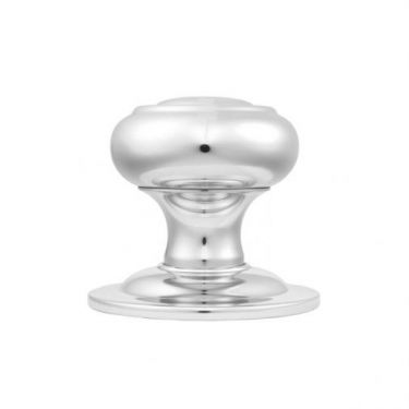 Click Here To Enlarge This Photo Of M51CP - Carlisle Brass Centre Door Knob 86mm Rose Polished Chrome