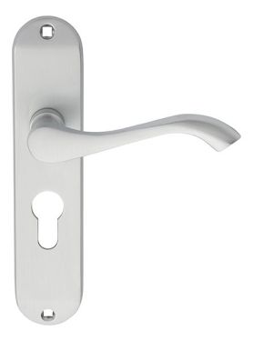 Click Here To Enlarge This Photo Of DL180YSC - Carlisle Brass 'Andros' Euro Profile Lever Lock Furniture (47.5mm c/c) Satin Chrome
