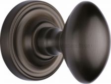 CHE7373-MB Heritage Brass Mortice Knob on Rose Chelsea Design Matt Bronze Finish