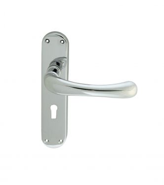 Click Here To Enlarge This Photo Of EL11CP - Carlisle Brass Manital 'Ibra' Lock Lever Handles Polished Chrome