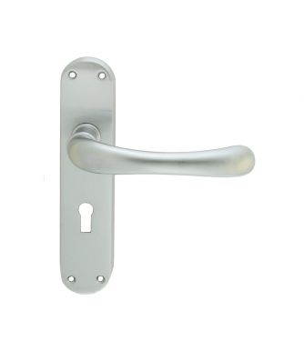 Click Here To Enlarge This Photo Of EL11SC - Carlisle Brass Manital 'Ibra' Lock Lever Handles Satin Chrome