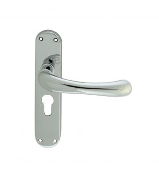 Click Here To Enlarge This Photo Of EL11YCP - Carlisle Brass Manital 'Ibra' Euro Profile Lock Lever Handles (47.5mm c/c) Polished Chrome