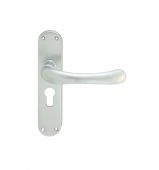 EL11YSC - Carlisle Brass Manital 'Ibra' Euro Profile Lock Lever Handles (47.5mm c/c) Satin Chrome