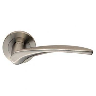 Click Here To Enlarge This Photo Of SWL1131SSS - Carlisle Brass Eurospec 'Tirolo' Designer Lever on Round Rose (G304) Satin Stainless Steel