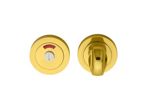 Click Here To Enlarge This Photo Of AQ11 - Carlisle Brass Manital Turn & Release with Indicator (Concealed Fix) Polished Brass