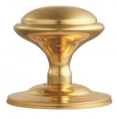 M61 - Carlisle Brass Victorian Centre Door Knob (Round) 85mm Rose Polished Brass