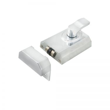 Click Here To Enlarge This Photo Of RCB8260PC - Carlisle Brass Eurospec Rim Cylinder Rollerball Nightlatch 60mm c/w Cylinder Polished Chrome