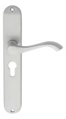 DL380YSC - Carlisle Brass 'Andros' Lever Lock Furniture Euro Profile (47.5mm c/c) Satin Chrome