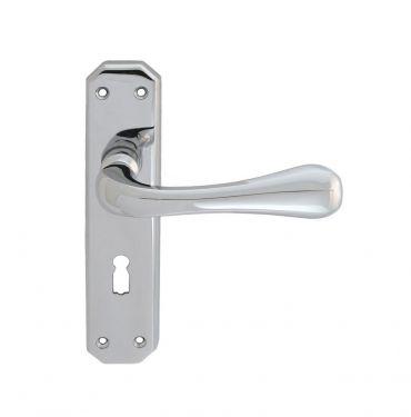 Click Here To Enlarge This Photo Of DL410CP - Carlisle Brass 'Eden' Lever Lock Furniture Polished Chrome