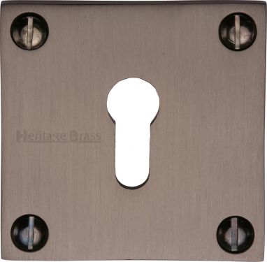 Click Here To Enlarge This Photo Of BAU1556-MB Heritage Brass Keyhole Escutcheon Matt Bronze Finish