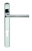 SZS01NP92CP - Carlisle Brass Serozzetta 'Rosa' Levers on Narrow Plate (92mm Centres - 123mm Screw Centres) Polished Chrome