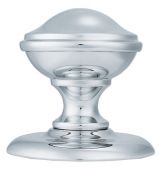 M60CP - Carlisle Brass Victorian Centre Door Knob (Round) 79mm Rose Polished Chrome
