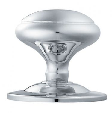 Click Here To Enlarge This Photo Of M61CP - Carlisle Brass Victorian Centre Door Knob (Round) 85mm Rose Polished Chrome